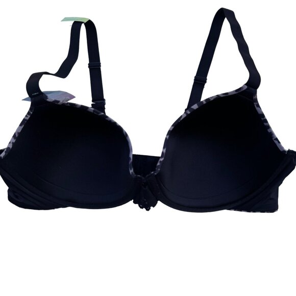 Maidenform 36C T-Shirt Bra SmartZone Cups & Convertible Straps Leopard Print New - Picture 12 of 16